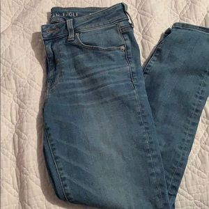 Light blue skinny jeans